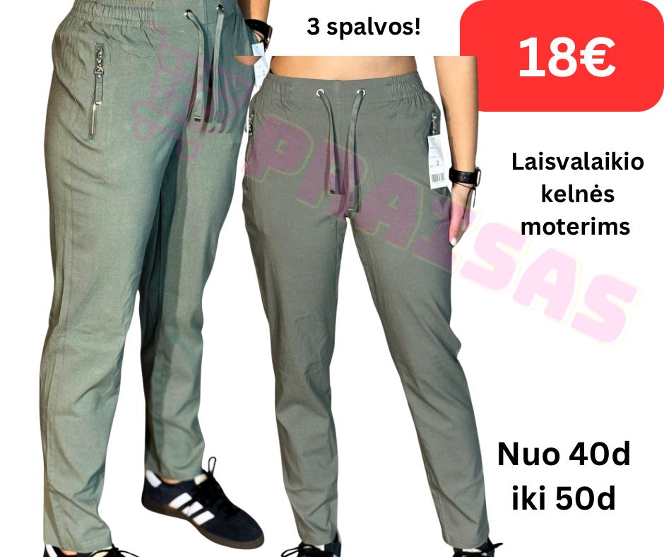 Vy fashion classic kelnės moterims