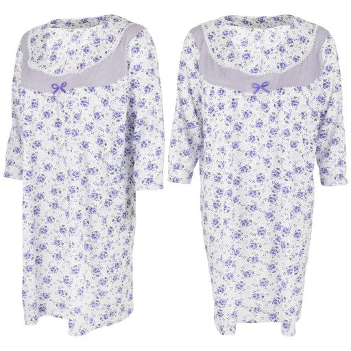 Naktiniai marškiniai moterims Sentina su pūkeliu