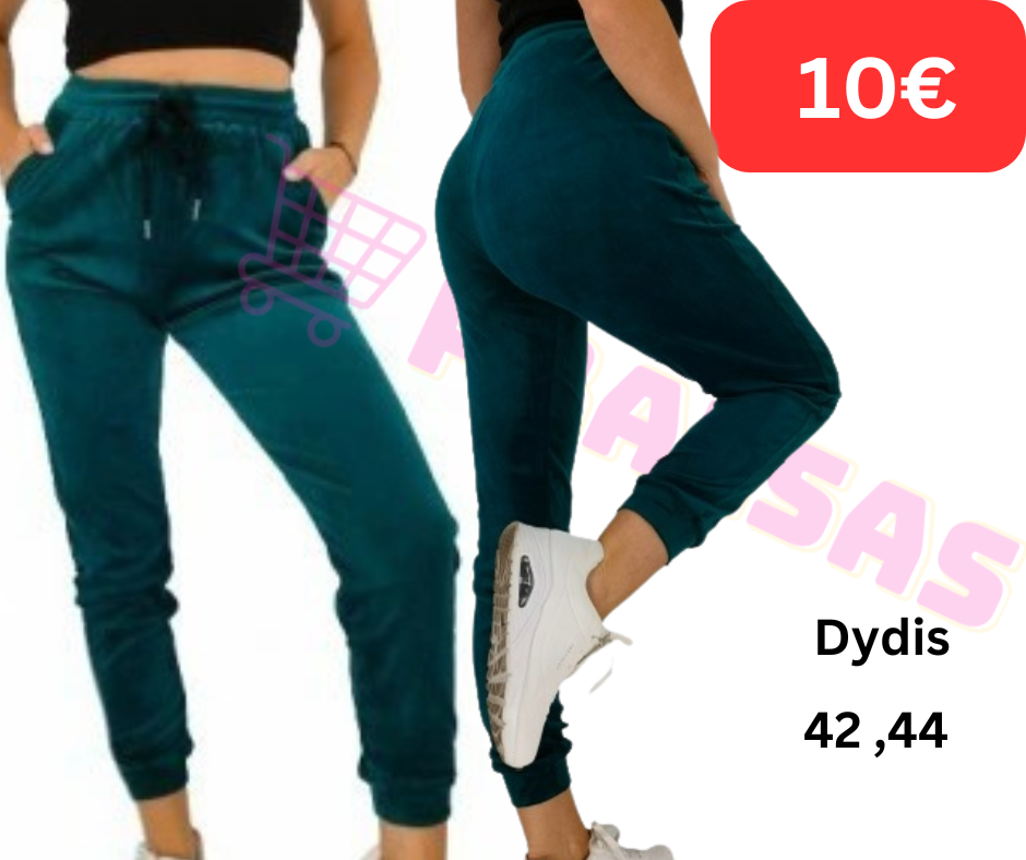 Laisvalaikio kelnės velur moterims