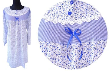 Naktiniai marškiniai moterims Sentina su pūkeliu