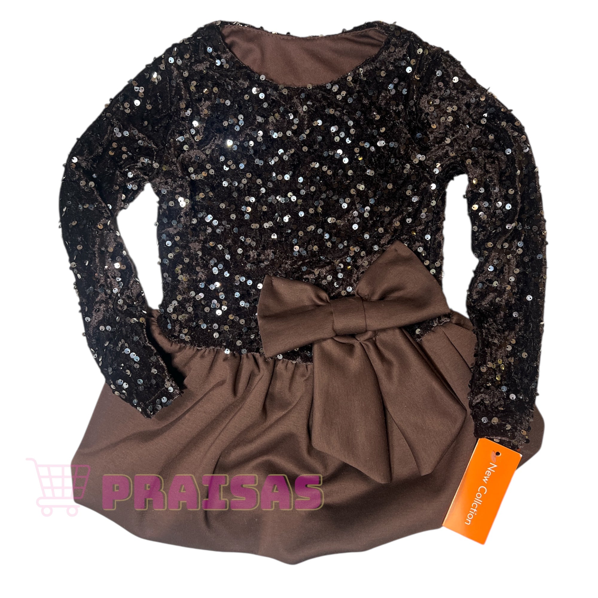 Šventinė suknele su kaspinu