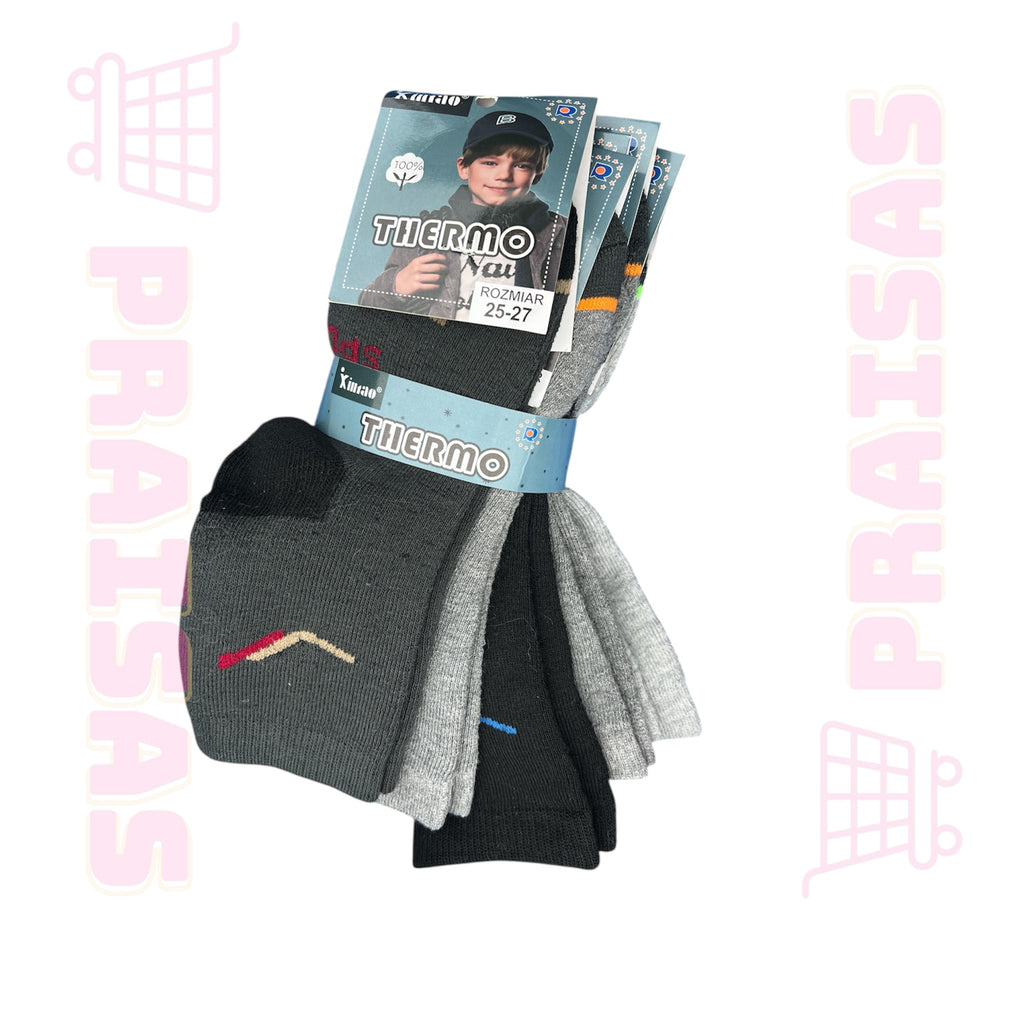 Frote storesnės medvilnės kojinės vaikams / paaugliams