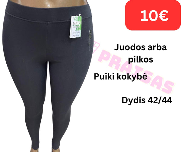 Tamprės gnc  moterims iš bambuko pluošto – juodos arba pilkos, neperšviečiamos, dydis XL/2XL
