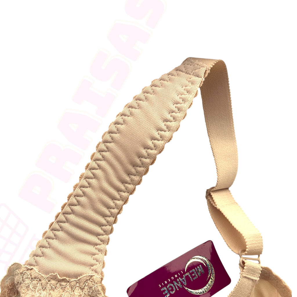 Liemenėlė Melange – be lankelių, storos petnešos, didesnei krūtinei