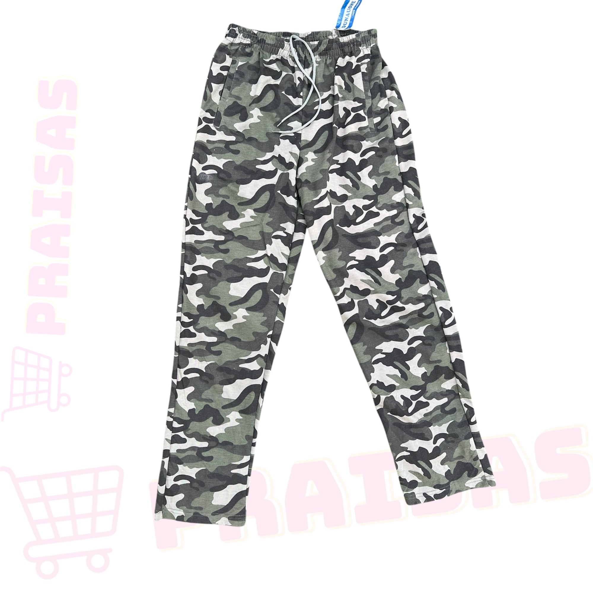 🟤 Paprasta klasė Sportinės  plonos kareiviško rašto kelnės vyrams