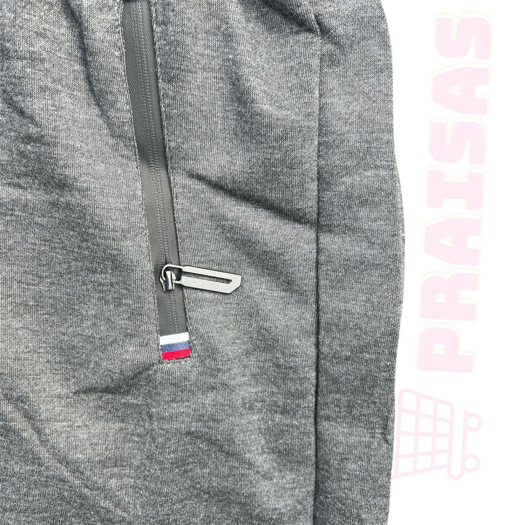 ⚪ Standartinė klasė Vyriškos sportinės kelnės su kišenėmis – tiesaus kirpimo