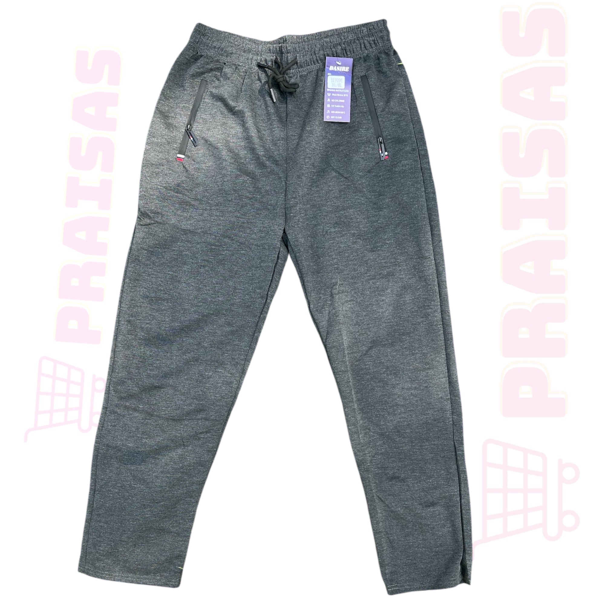 ⚪ Standartinė klasė Vyriškos sportinės kelnės su kišenėmis – tiesaus kirpimo