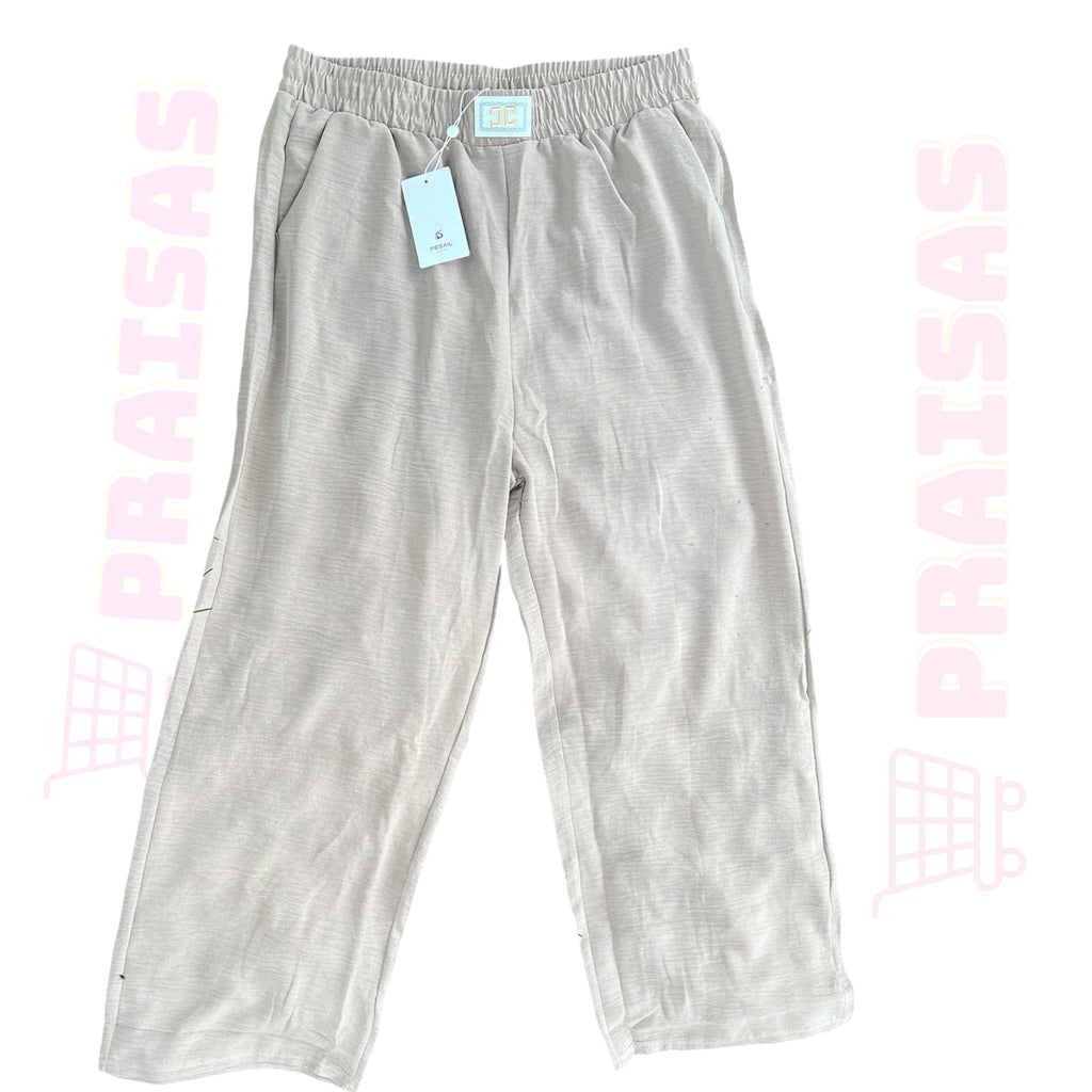 Plonos laisvalaikio kelnės moterims „Pesail“ – plačios, lengvos, patogios