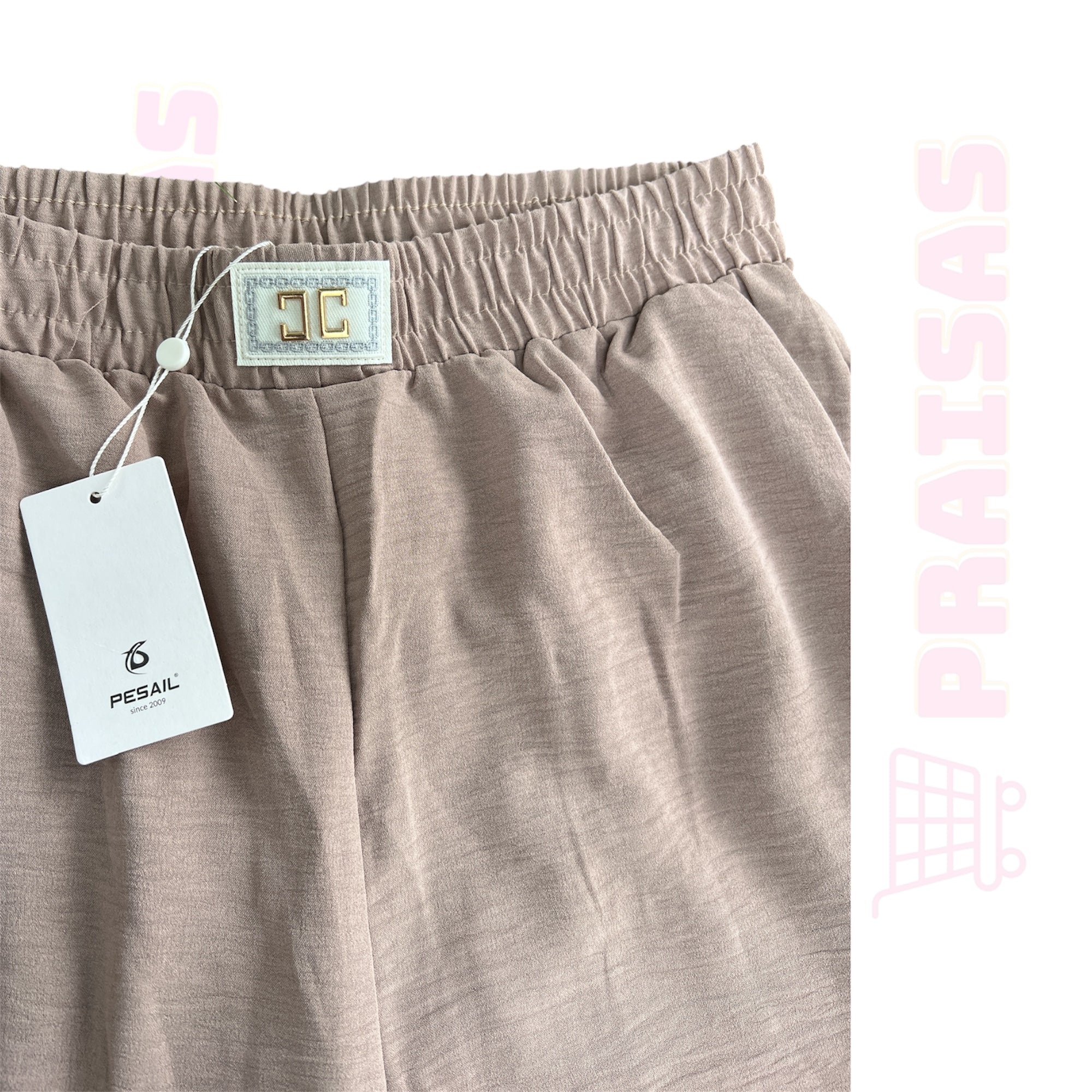 Plonos laisvalaikio kelnės moterims „Pesail“ – plačios, lengvos, patogios