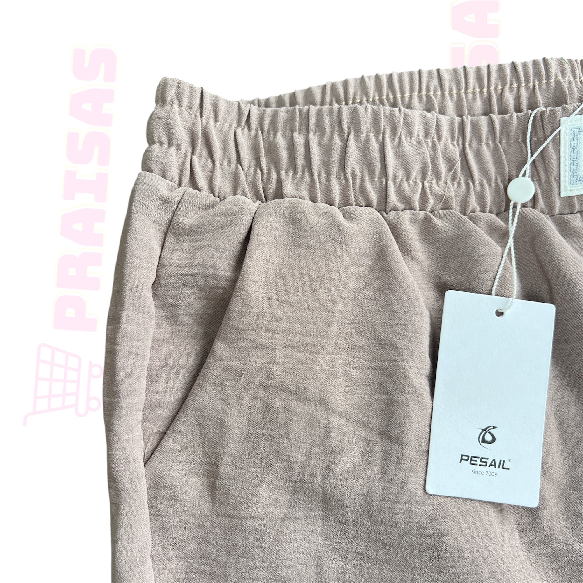 Plonos laisvalaikio kelnės moterims „Pesail“ – plačios, lengvos, patogios