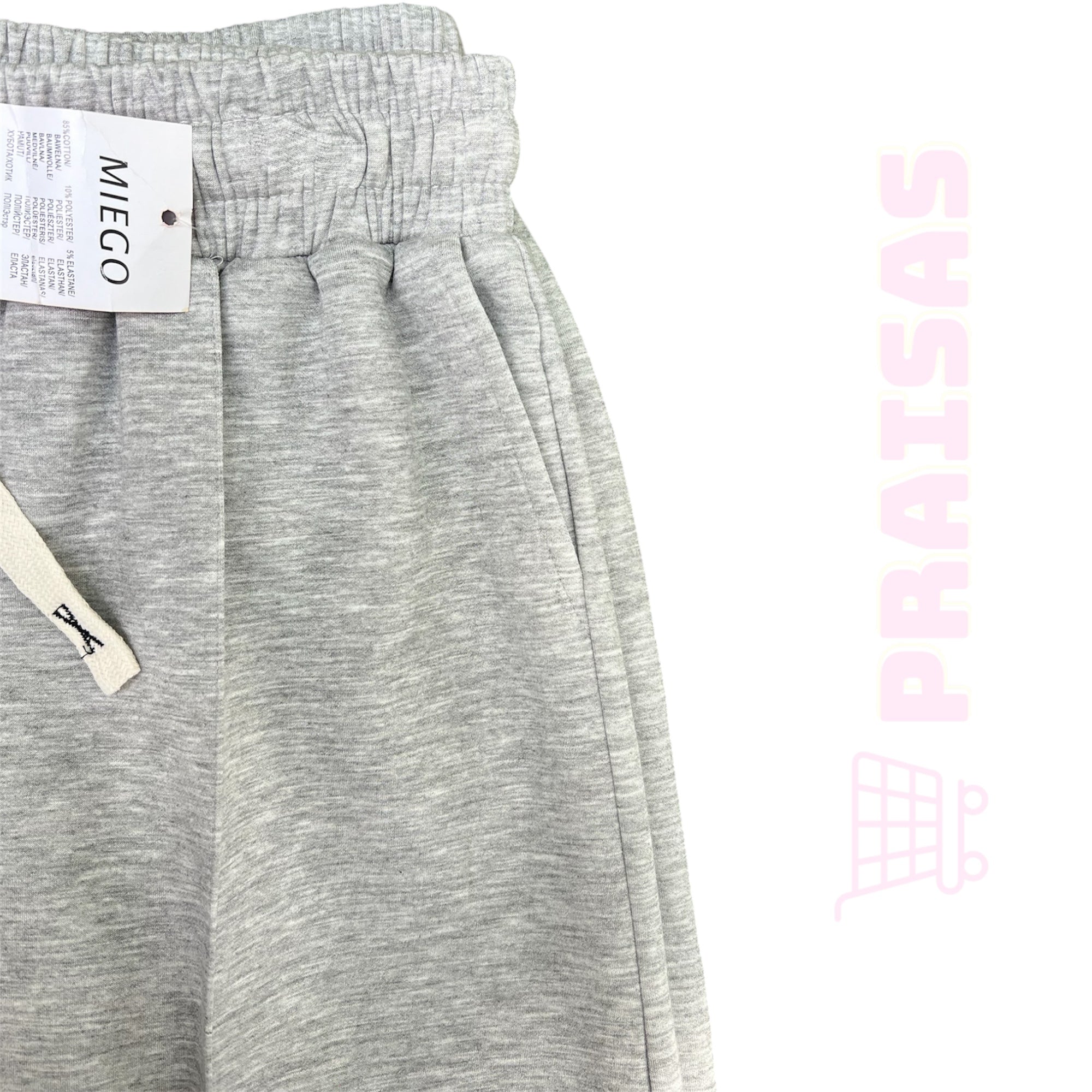 Tiesios platesnio stiliaus laisvalaikio kelnės moterims