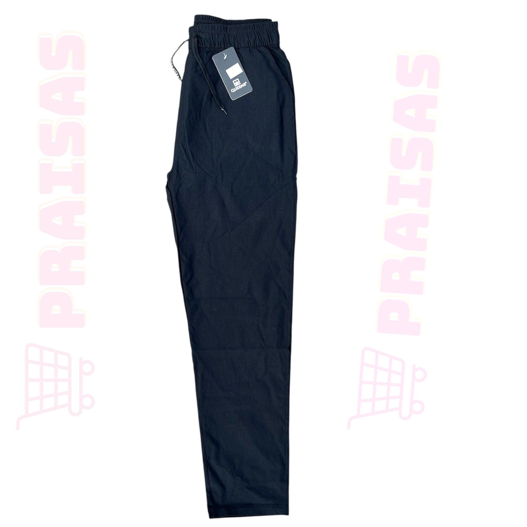 Queene plonos klasikinės kelnės moterims – elastingos, su kišenėmis, dydžiai XL–4XL