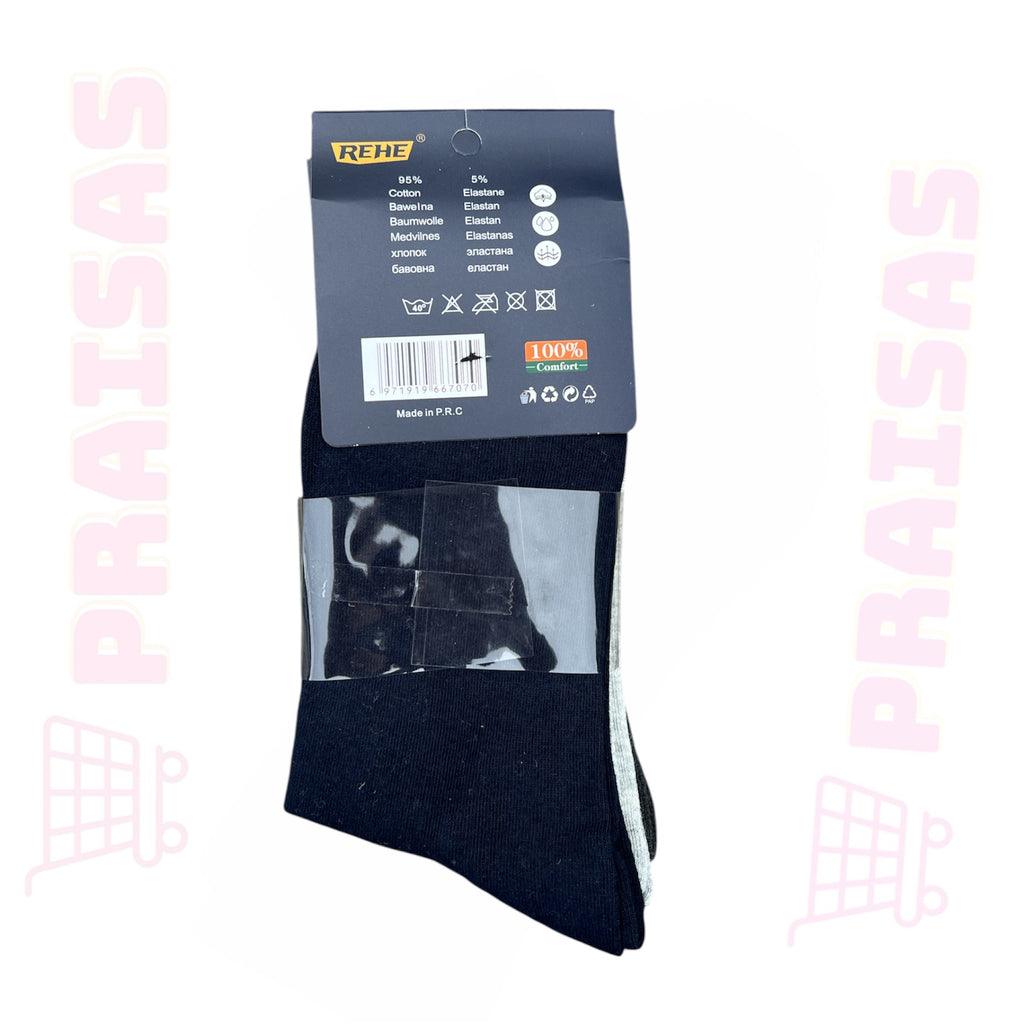 🟢 Premium Ilgos klasikinės vyriškos kojinės – 5 poros, juodos arba spalvų mix (39–46)
