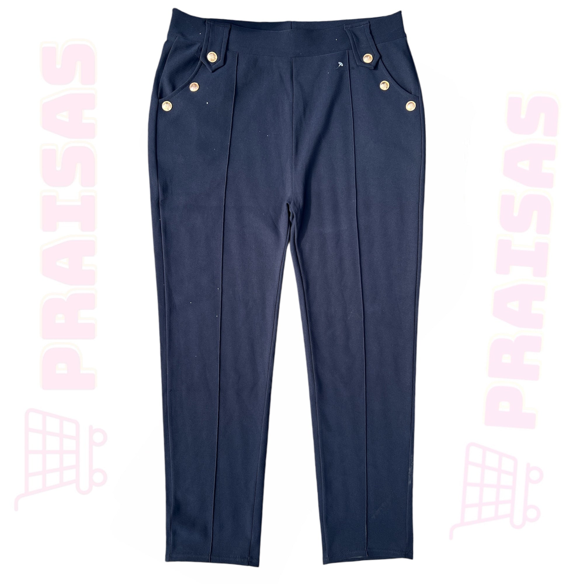 Lowong juodos tamrios kelnės l su sagomis didesni dydziu siarėjančios 1211