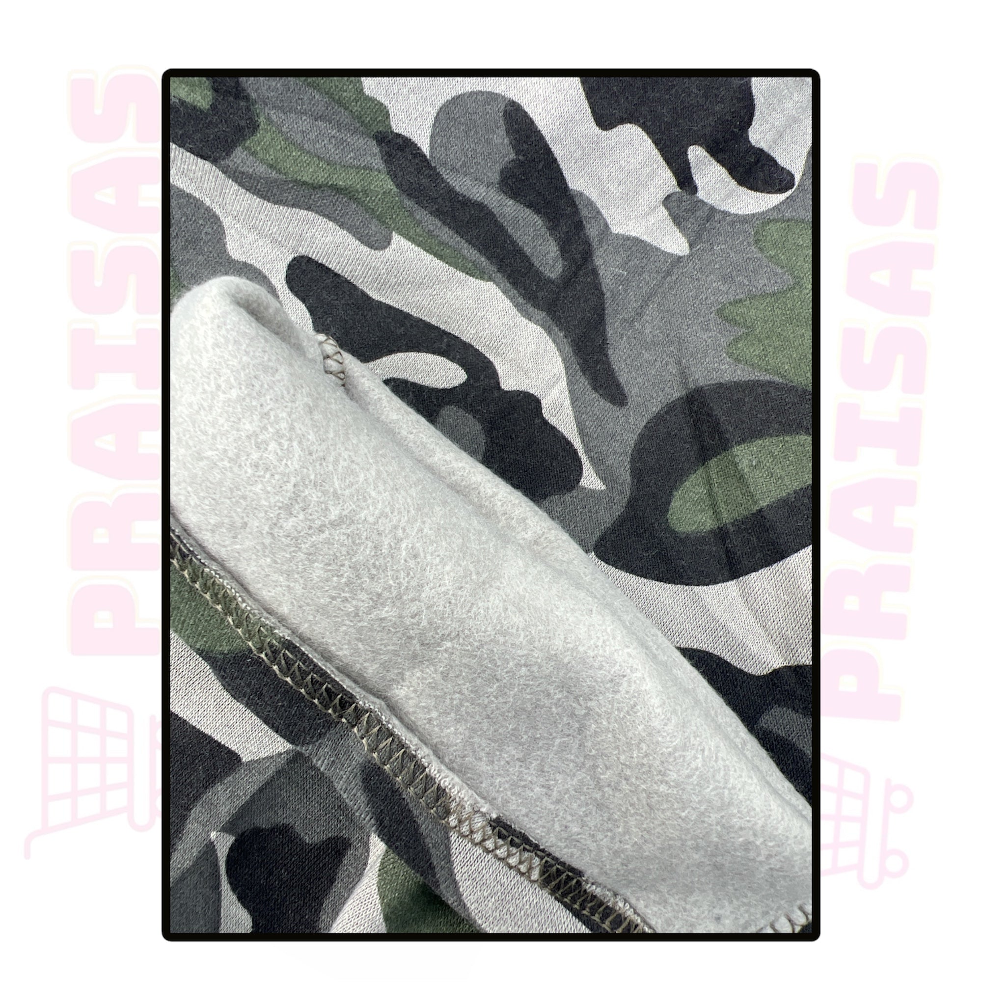 🟤 Paprasta klasė Sportinės  šiltos kareiviško rašto kelnės vyrams