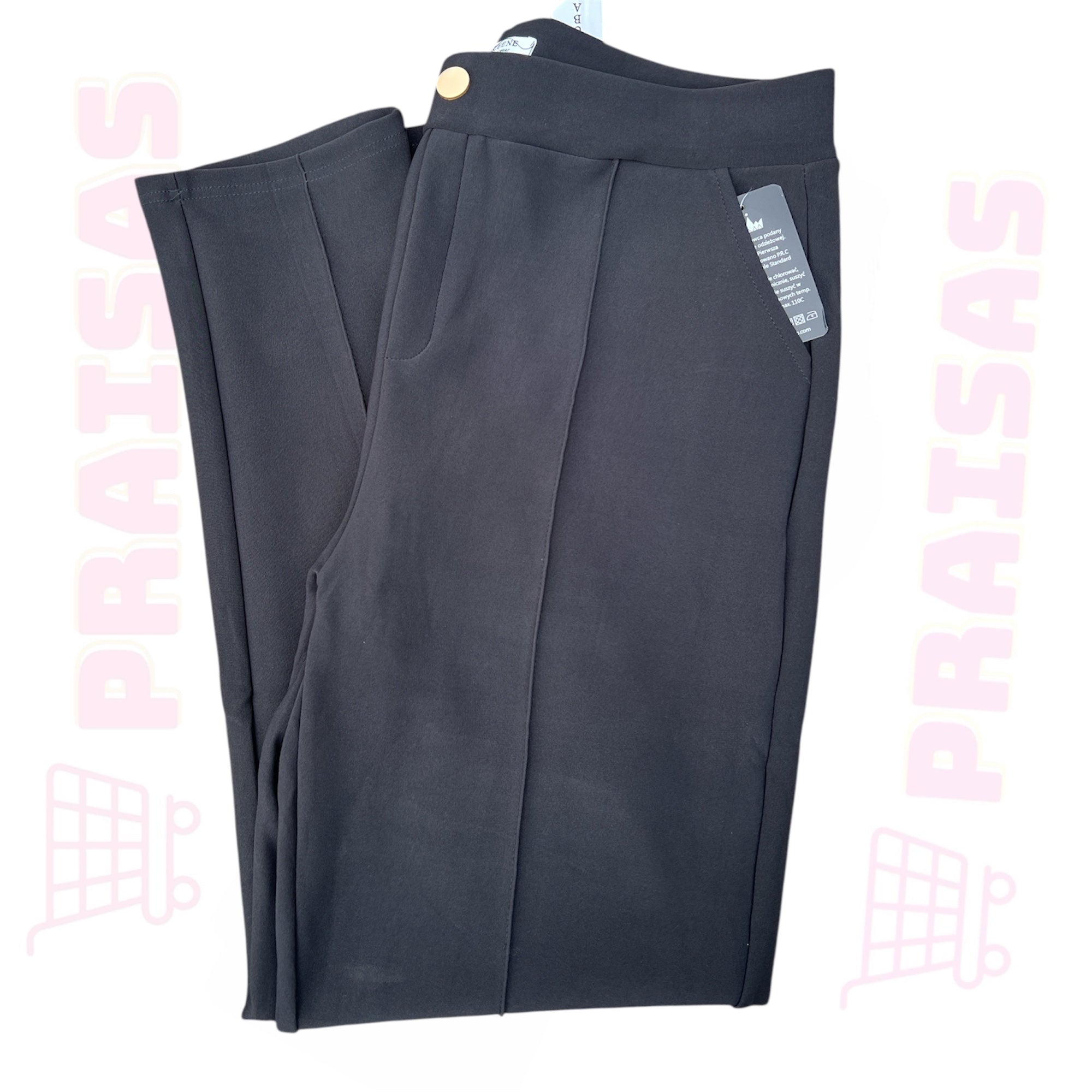 Klasikinės platesnės kelnės moterims Queene 9136