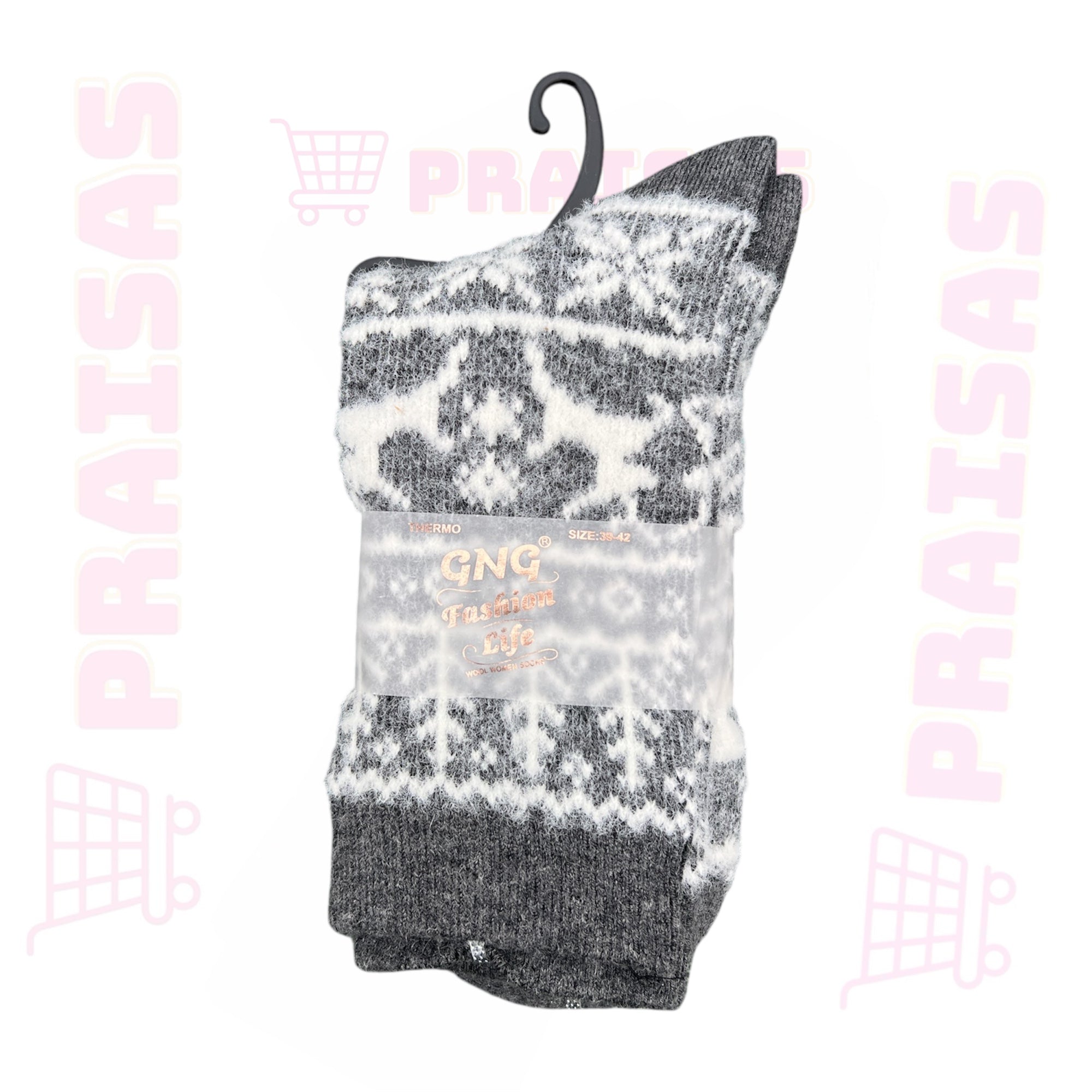 Kojinės su elpala klasikinis ilgis su motyvais