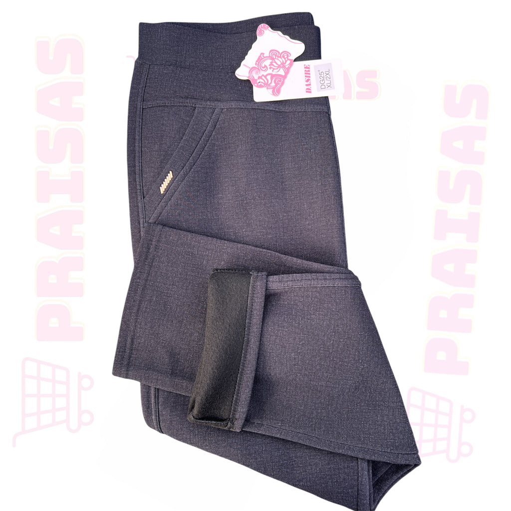 Klasikinės šiltos kelnės su rastu