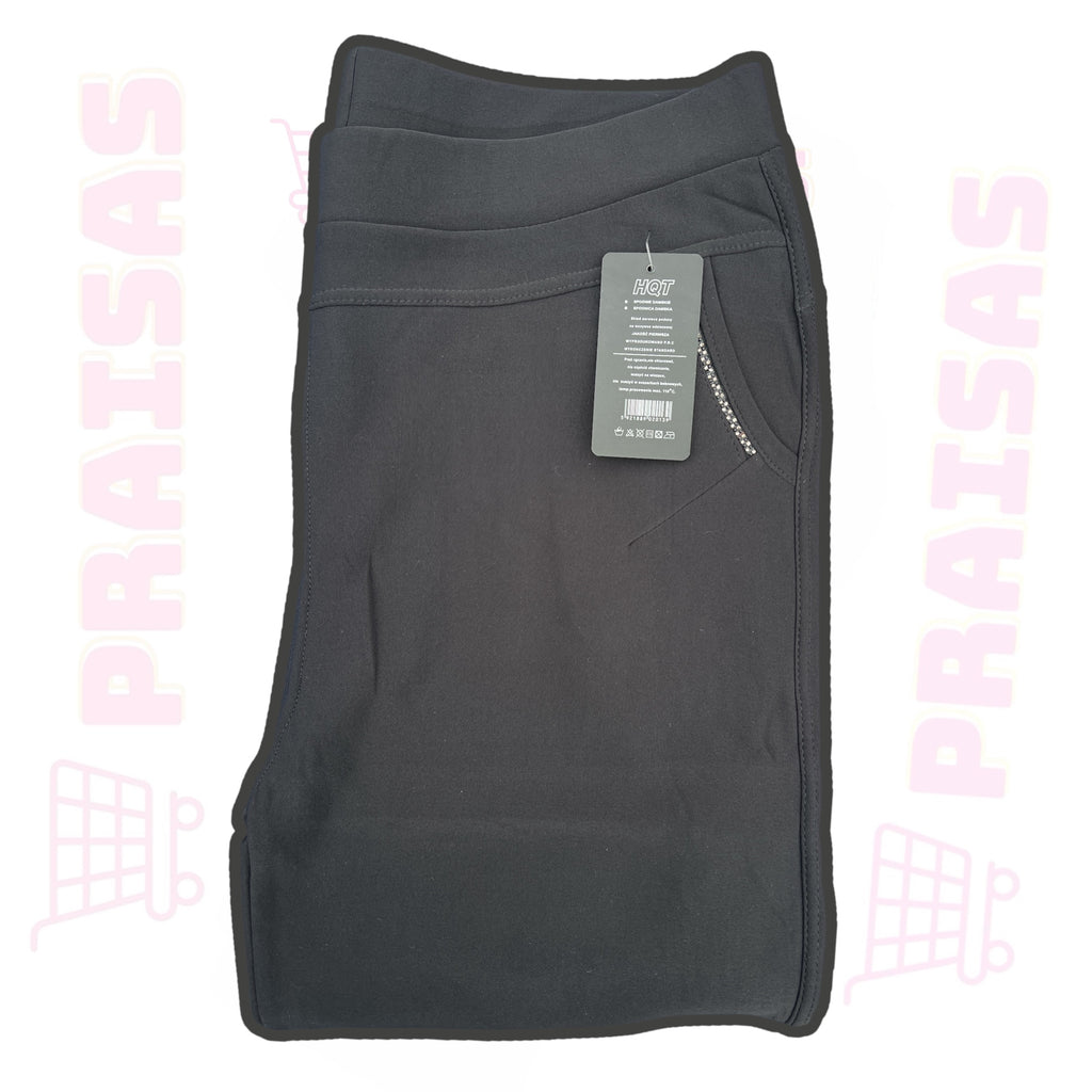 Klasikinės juodos kelnės Queene didesni dydžiai