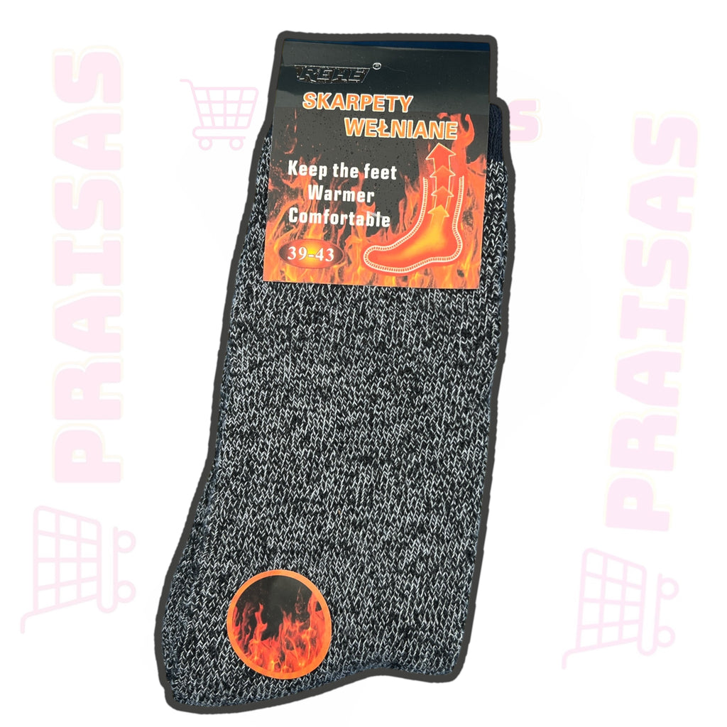 Rehe kojinės su vilna darbui, pakuotė 3 poros