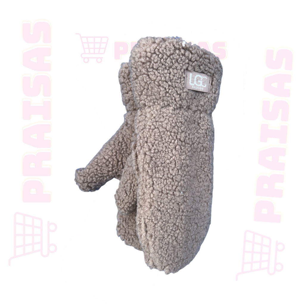 Kumštinės meškiuko stiliaus pirštinės moterims