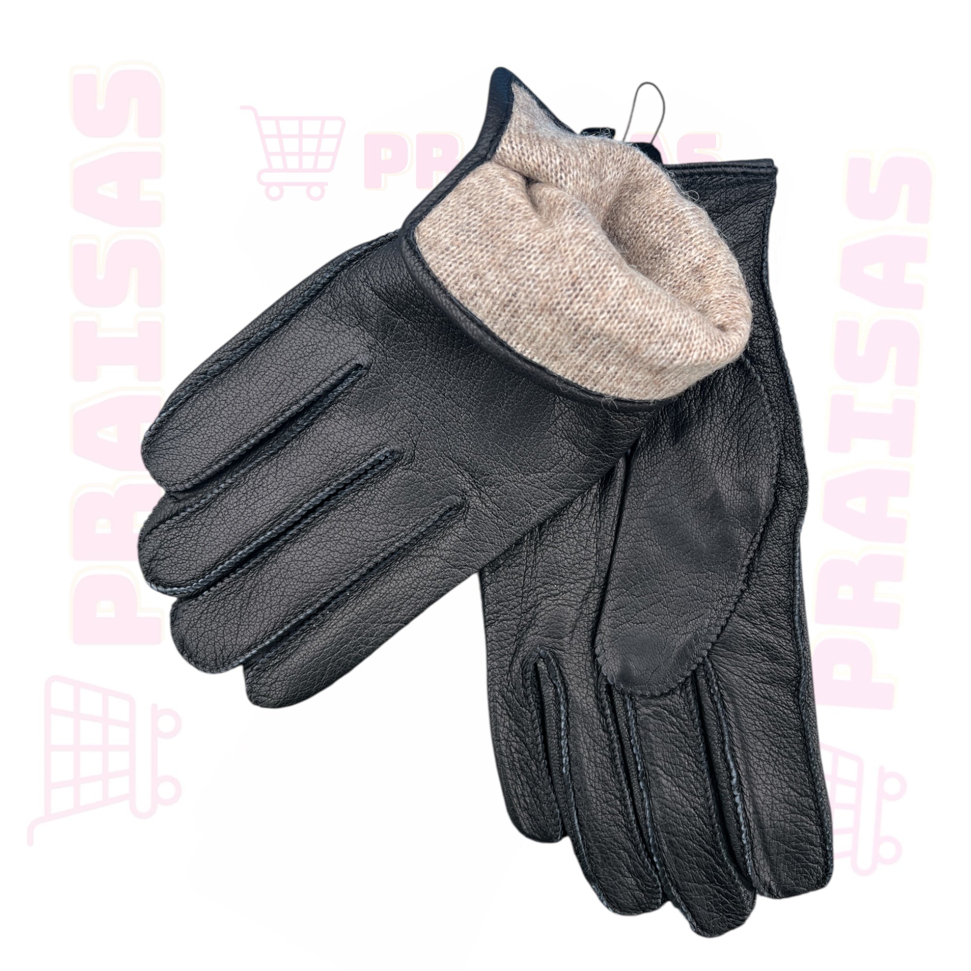 Odinės pirštinės vyrams su pašiltinimu