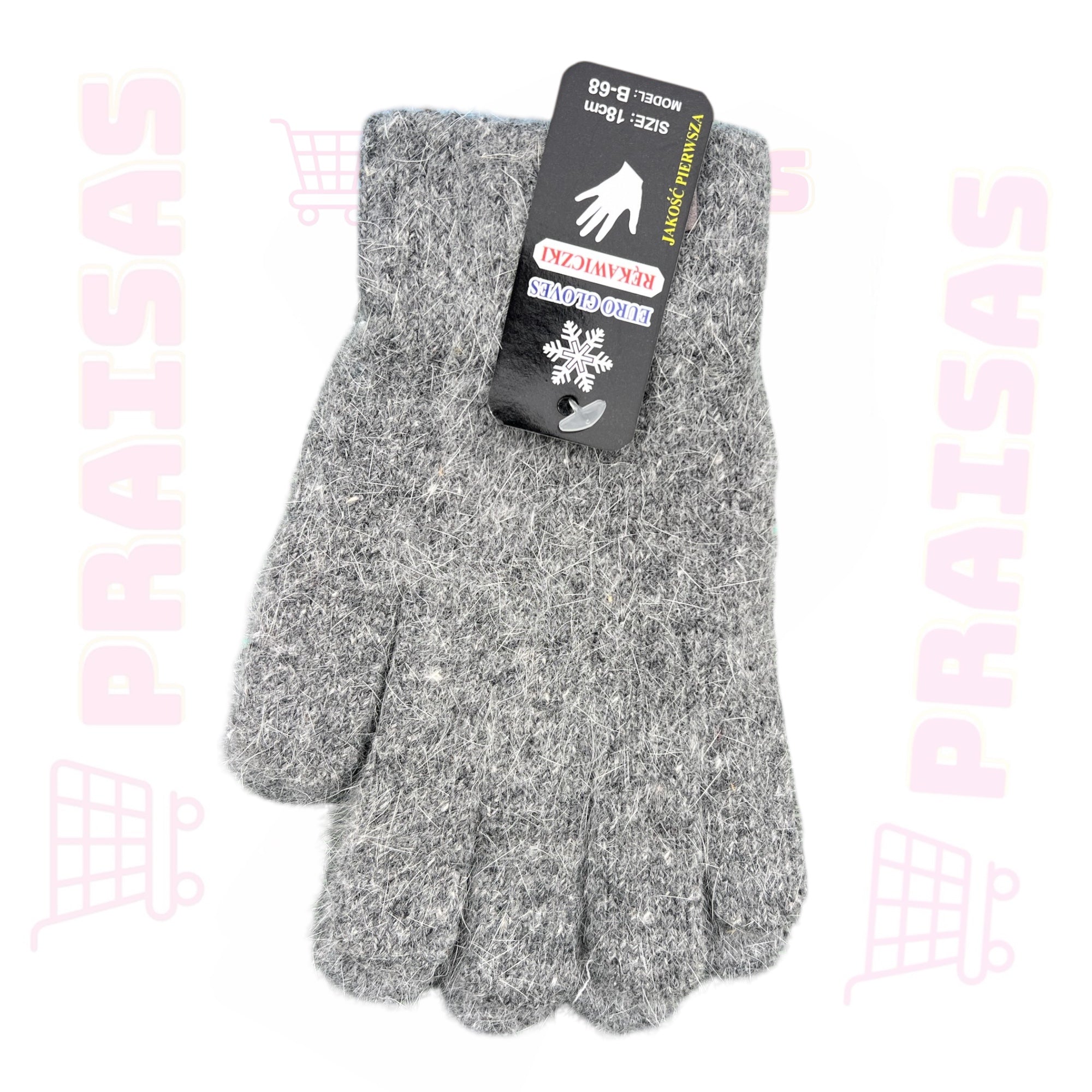 Klasikinės juodos paprastos pirštinės paaugliams