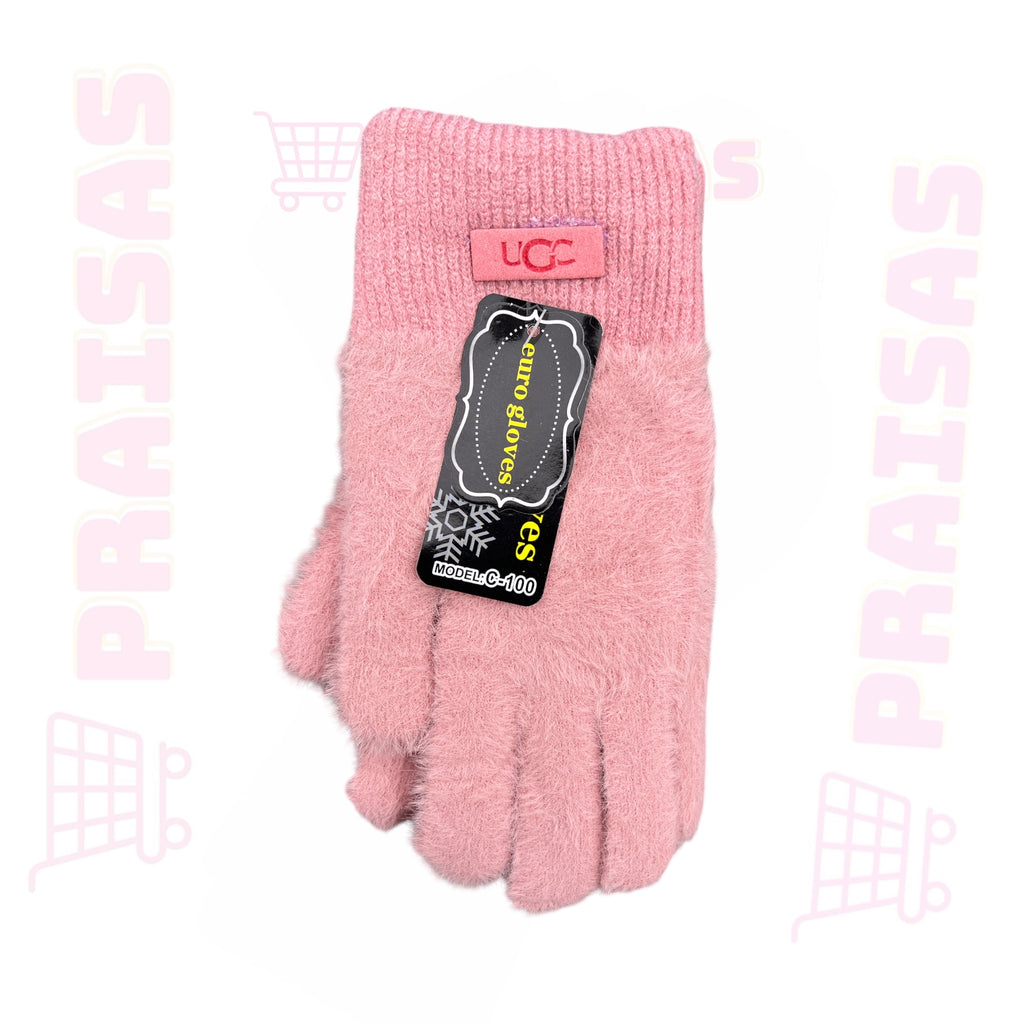 Klasikinės spalvotos švelnios pirštinės moterims