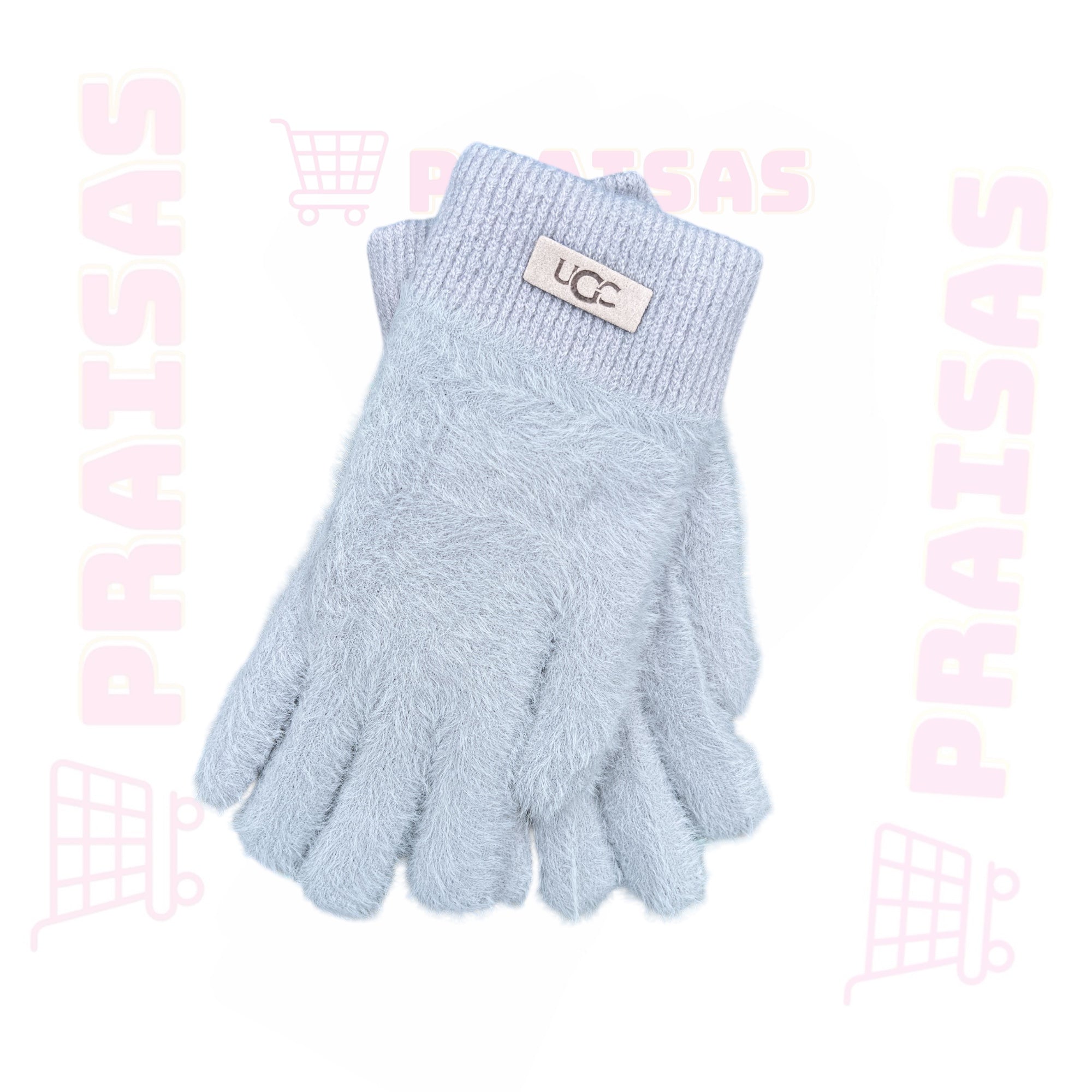 Klasikinės spalvotos švelnios pirštinės moterims