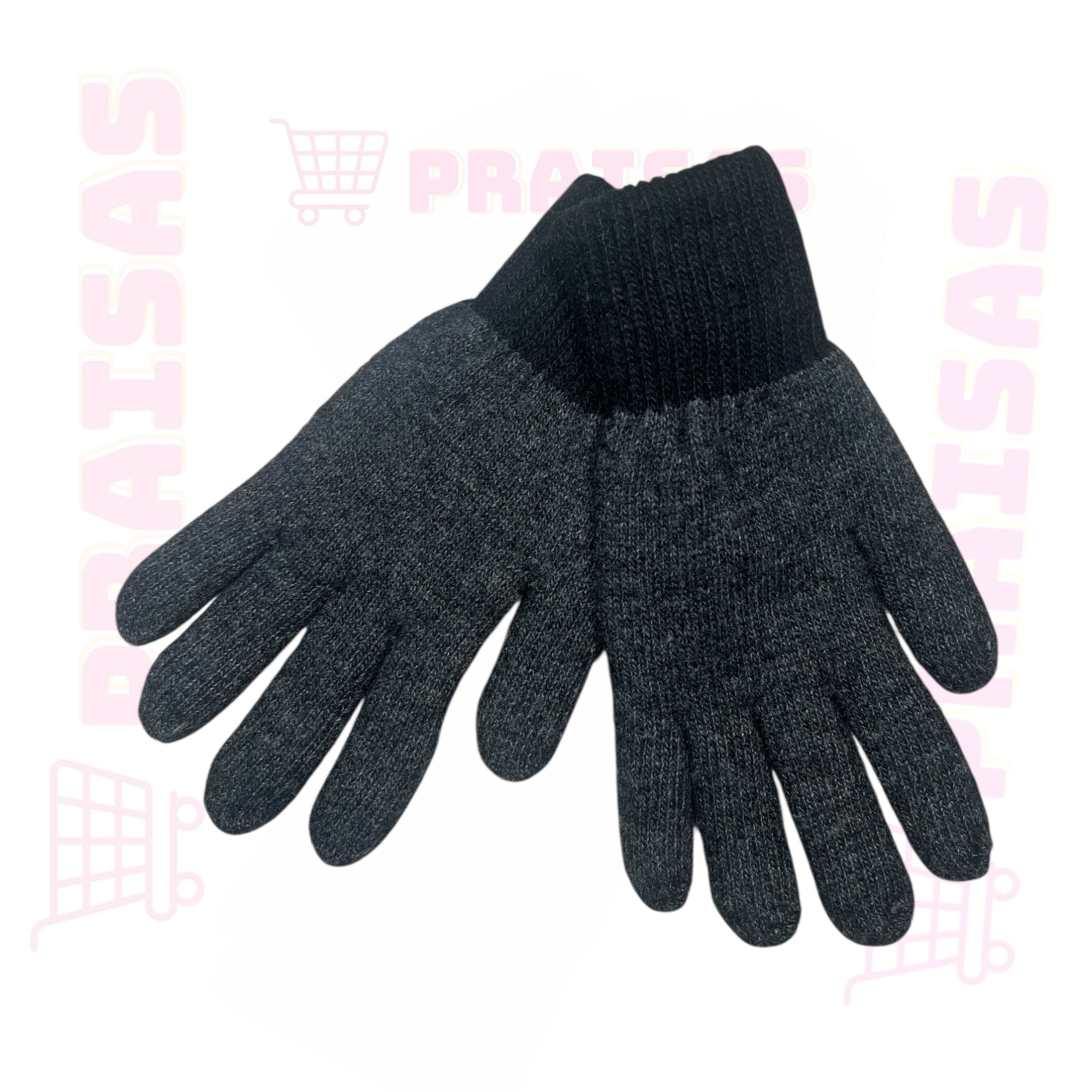 Pirštinėms vyrams su vilna, šiltos