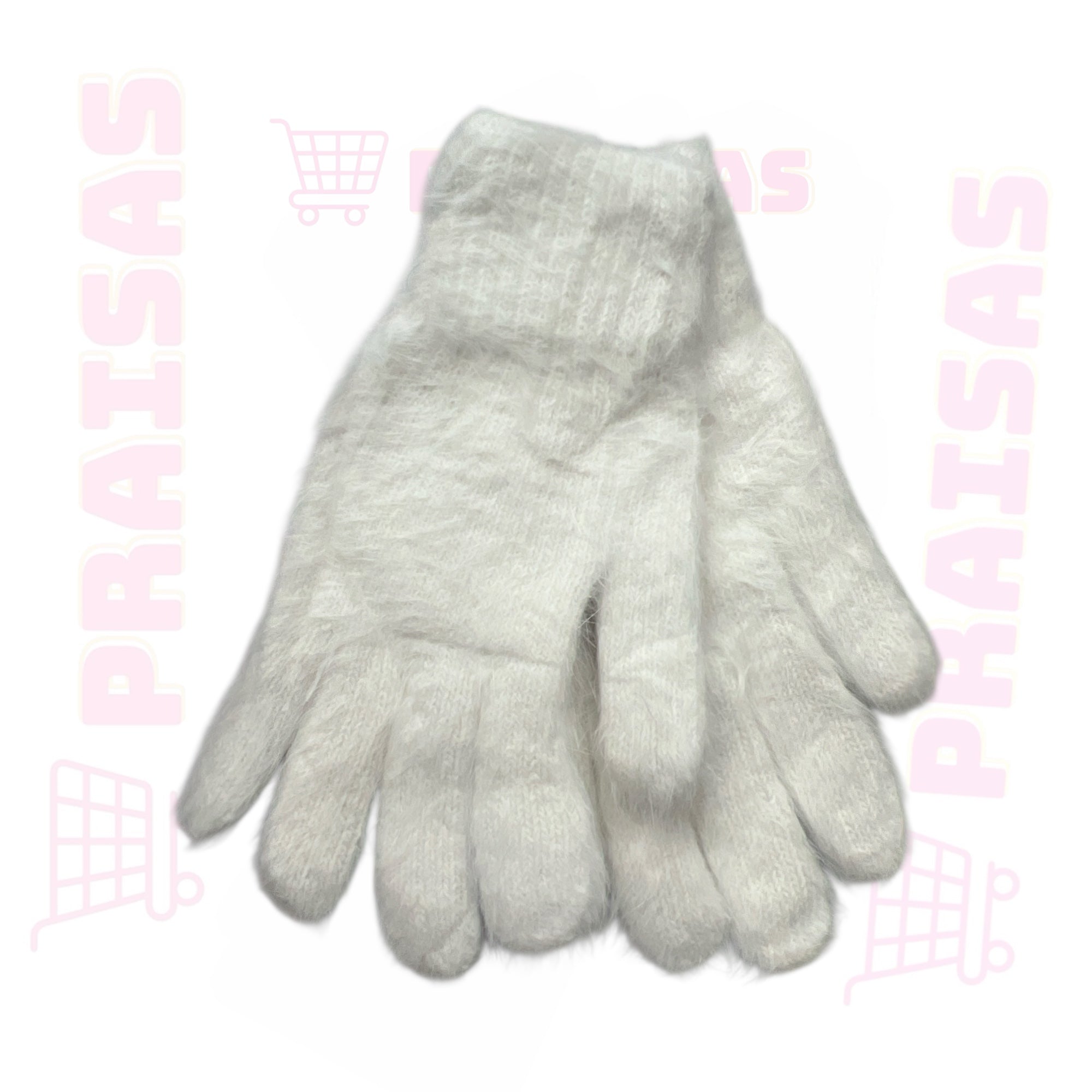 Klasikinės pirštuotos šiltos pirštinės moterims