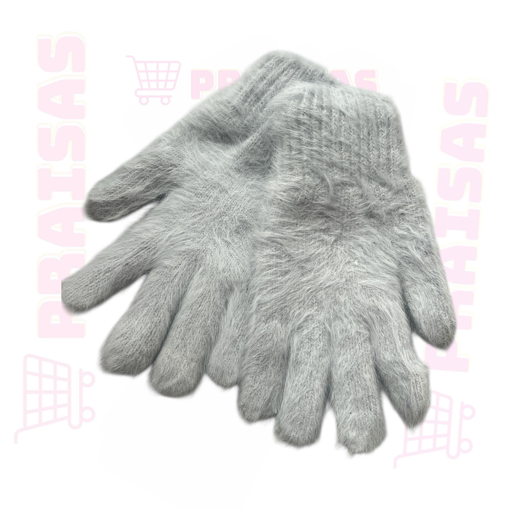 Klasikinės pirštuotos šiltos pirštinės moterims