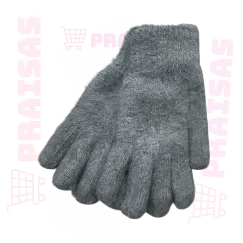 Klasikinės pirštuotos šiltos pirštinės moterims